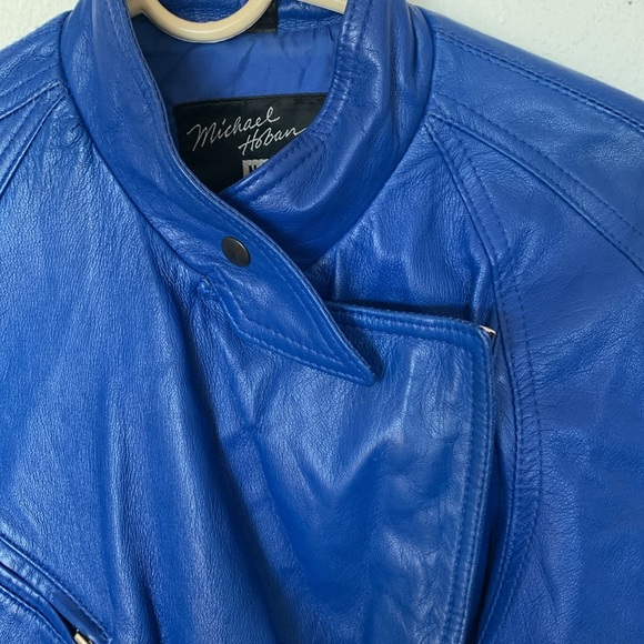 Michael Hoban for North Beach Leather Moto Jacket - size 3/4 - Picture 2 of 10